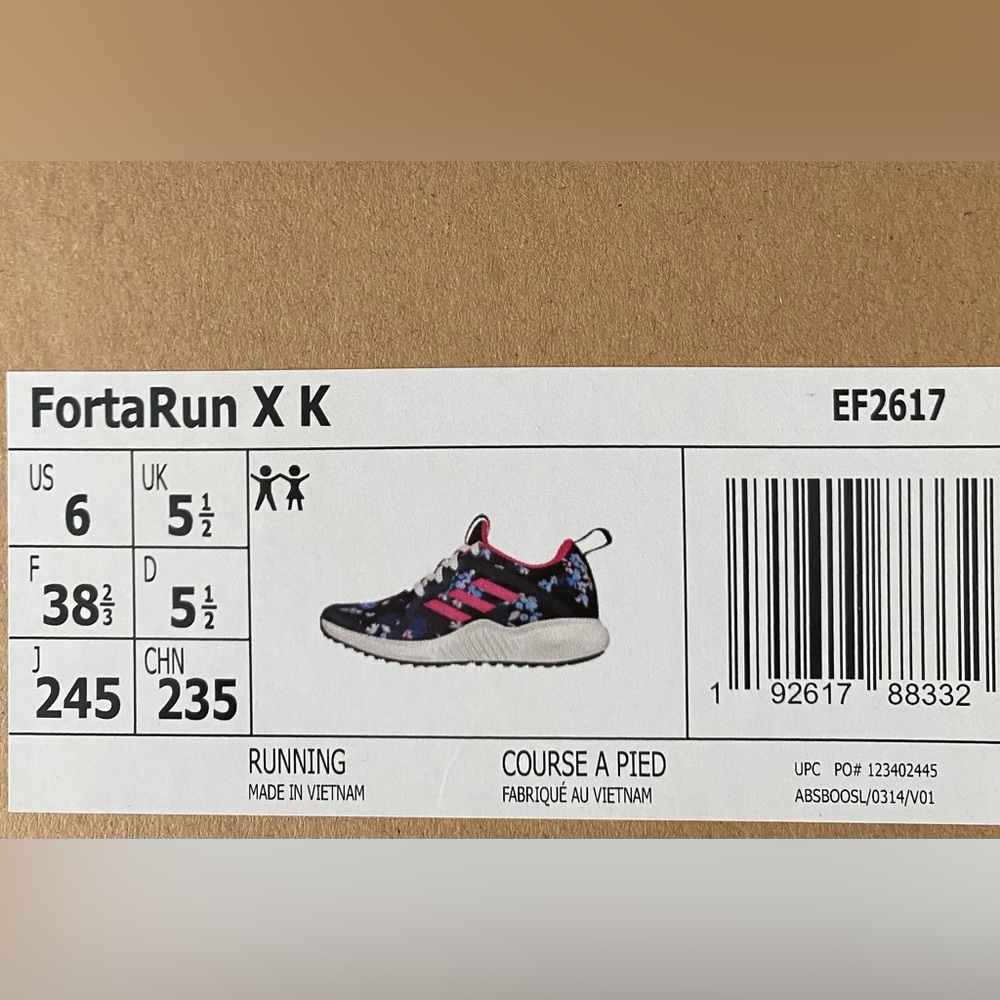 Adidas Kids Sneakers - Black with Pink Accents